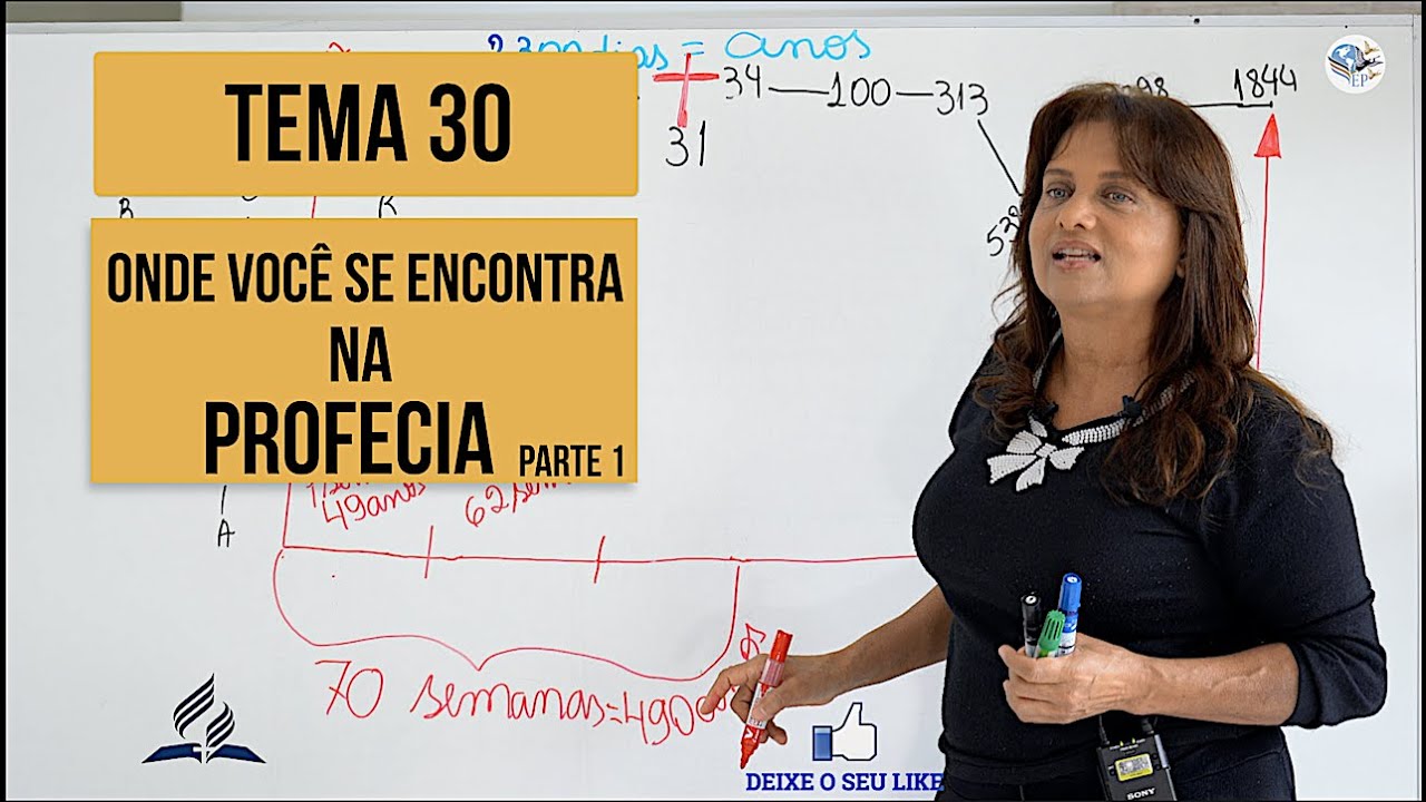 TEMA 30 - ONDE VOCÊ SE ENCONTRA NA PROFECIA ? ( DANIEL 8 ) -MAIZA RIBEIRO - SÉRIE ESTUDOS BIBLICOS.