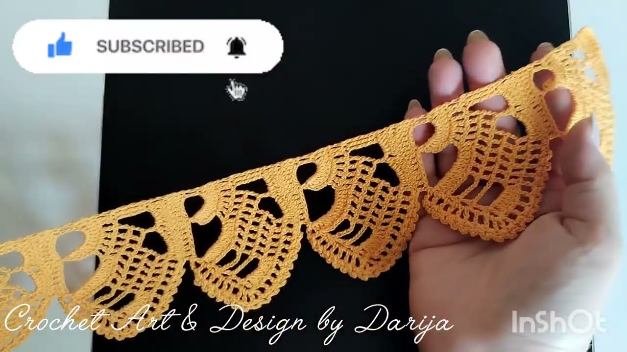 You Must Try This Decorative Crochet Border✨- Tutorial