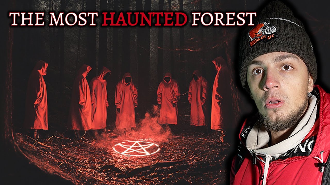 My TERRIFYING Camping Trip in SATANIC Cult Forest - Someone Is At My CAMP! VERY SCARY