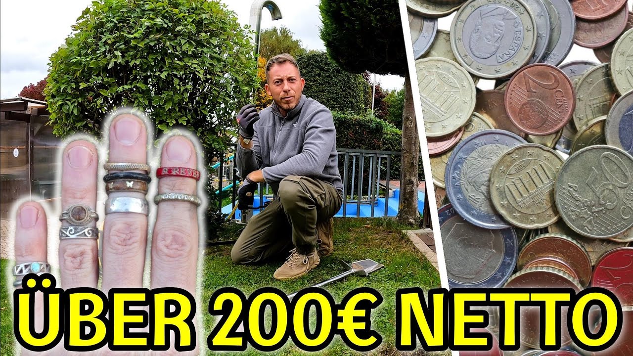Traumtag beim Sondeln! Altes Freibad voller Münzen - Geld wie im Tresor 🏦🤑