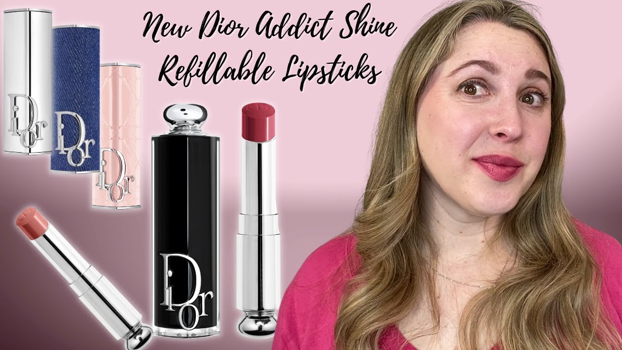 DIOR ADDICT SHINE LIPSTICKS, REFILLS, & CASES | Swatches & Comparisons