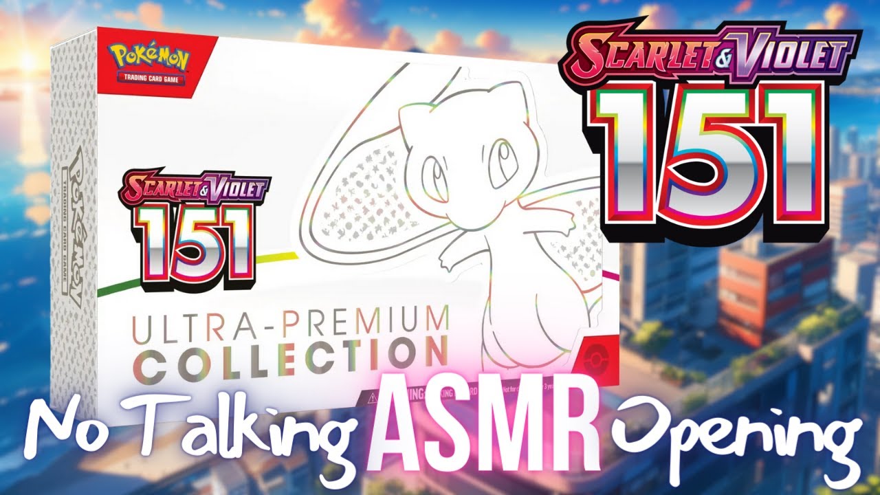 ASMR | No Talking Pokemon Opening | Scarlet and Violet 151 (Mew) UPC Box
