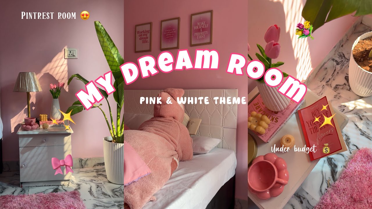 My Dream Room  | Pink & White Theme | Under budget 💰