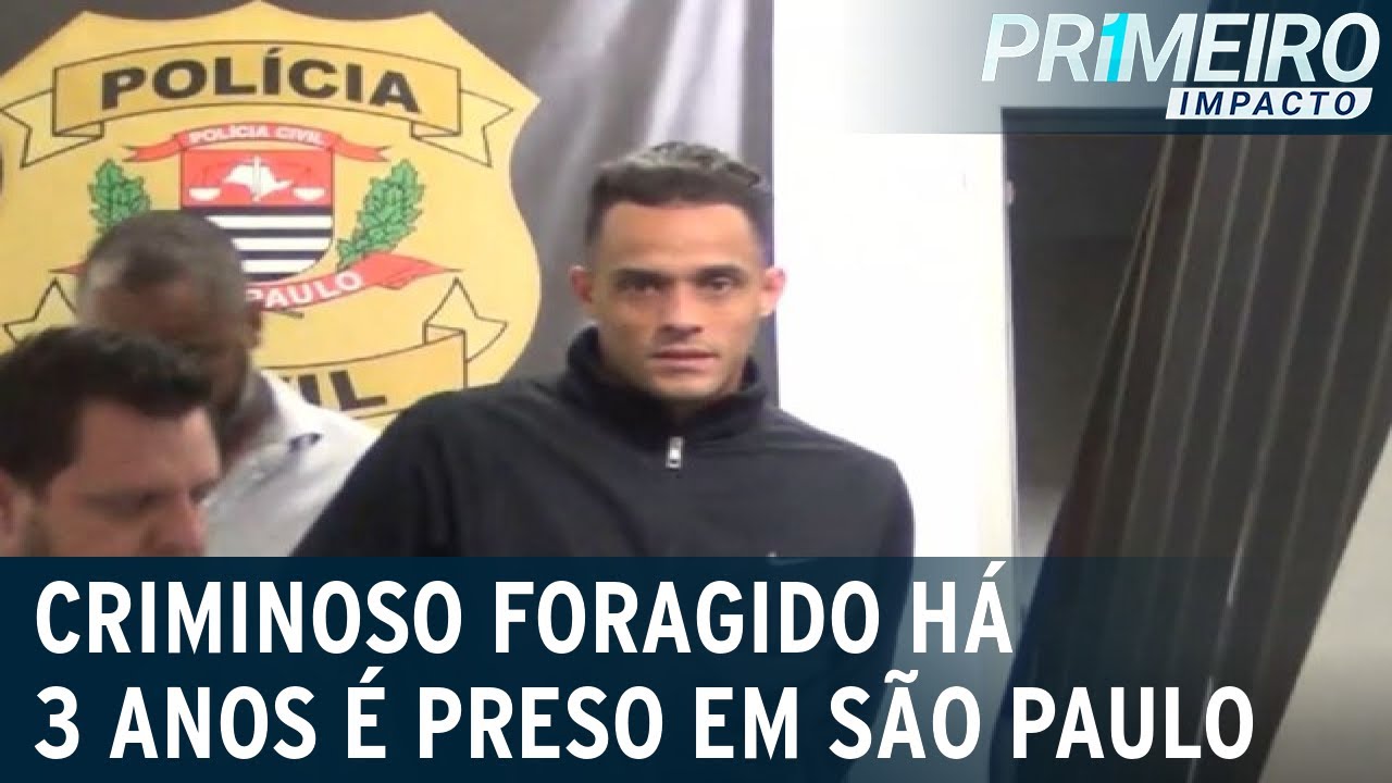 Criminoso foragido no Mato Grosso é preso em São Paulo | Primeiro Impacto (12/10/22)