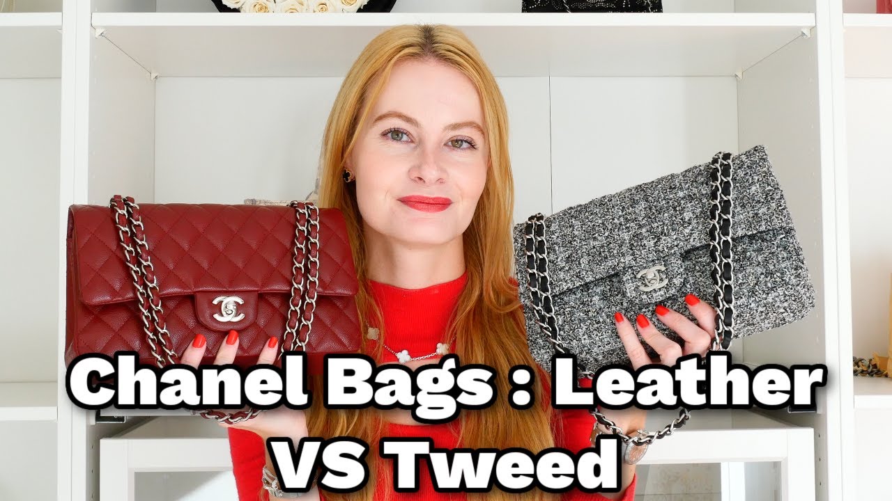 Chanel Bags : Leather VS Tweed 🤔 || Pros and Cons, Wear and Tear
