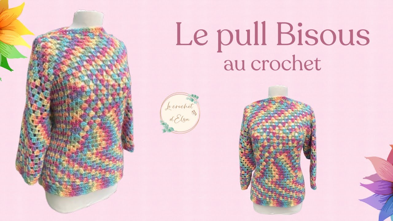 Le pull Bisous au crochet