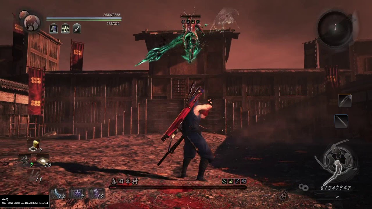 仁王 NIOH 仁王難度 NG+4 真田幸村 Sanada Yukimura 無傷 {太刀}