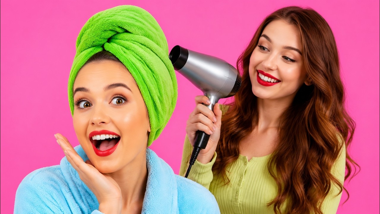 DES ASTUCES SIMPLES ET MALIGNES POUR LES FILLES || Idées Coiffure & Maquillage Sympas par 123 GO!