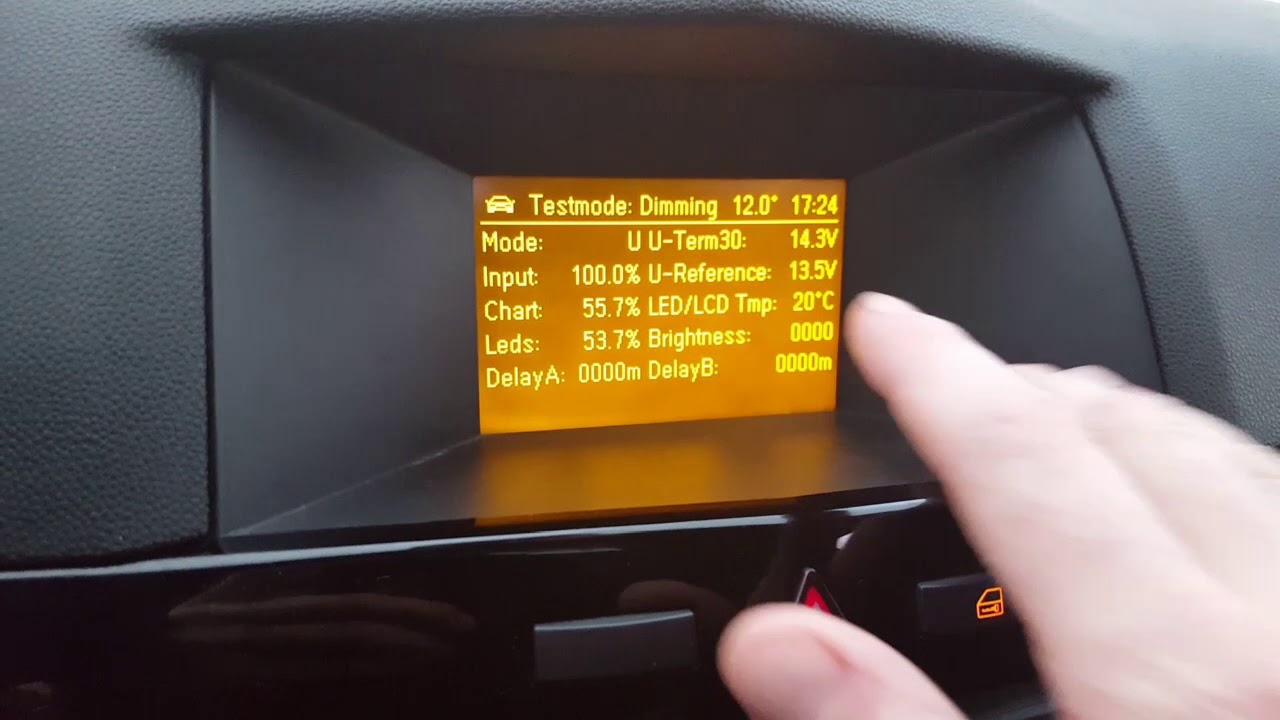 Opel astra h : informations sur le menu secret
