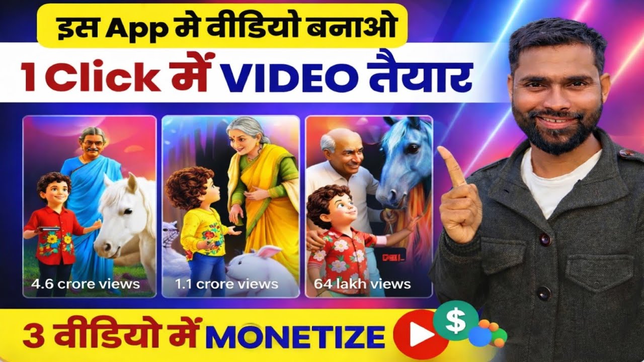 1 Click में Cartoon Video तैयार 🔥 Cartoon Video Kaise Banaye ✅