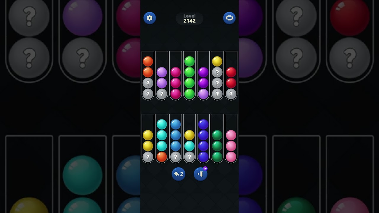 BallSort levels #2142 & #2143 👍🙏