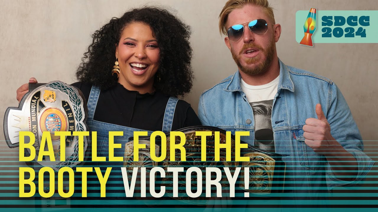 AEW Superstars Orange Cassidy and Willow Nightingale Fresh off Their BATTLE FOR THE BOOTY Win | SDCC