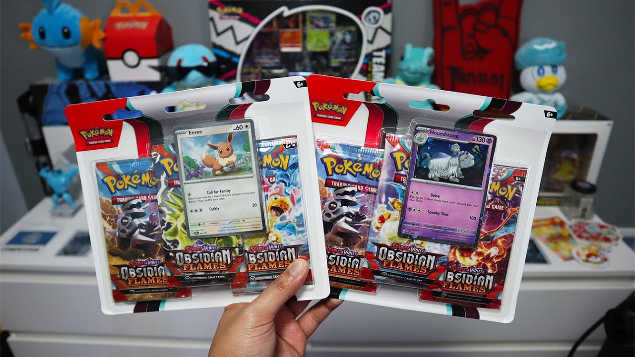 *WHICH BLISTER HAS BETTER PULLS?* Obsidian Flames 3 Pack Blister opening!