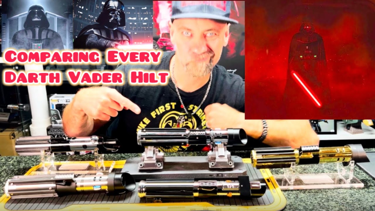 Comparing Every Darth Vader Lightsaber Rogue One 89Sabers Proffie Neopixel EP3 Ep4 Ep5 Ep6