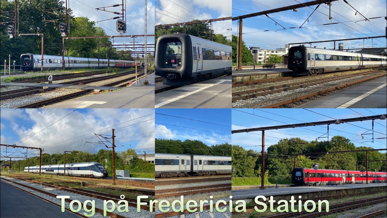 Tog i Solskin på Fredericia St. | Trains SunShine on Fredericia St.