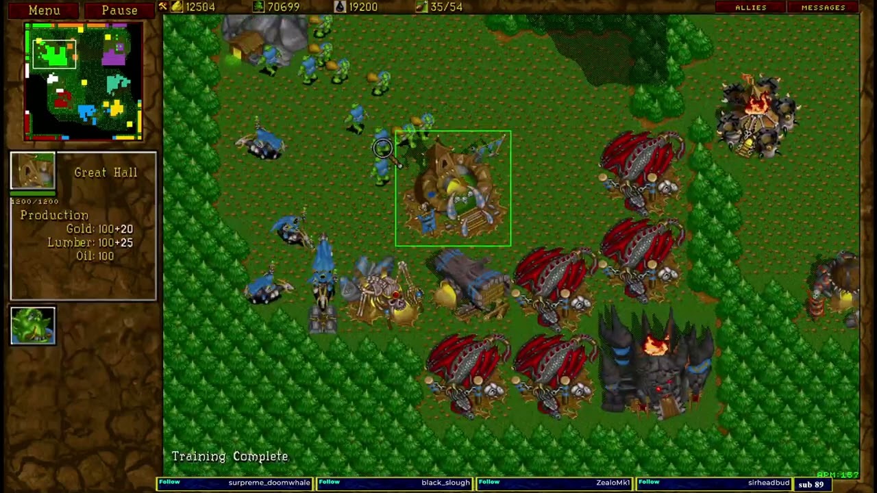Warcraft 2 Mini Chop Farms 4v4
