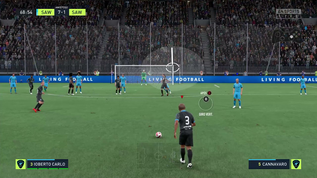 FIFA 22 Knuckleball Free Kick Roberto Carlos Brazil