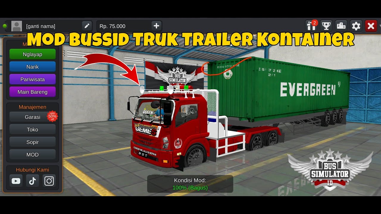 КАК УСТАНОВИТЬ МОДУЛЬ КОНТЕЙНЕРА BUSSID TRUCK TRAILER
