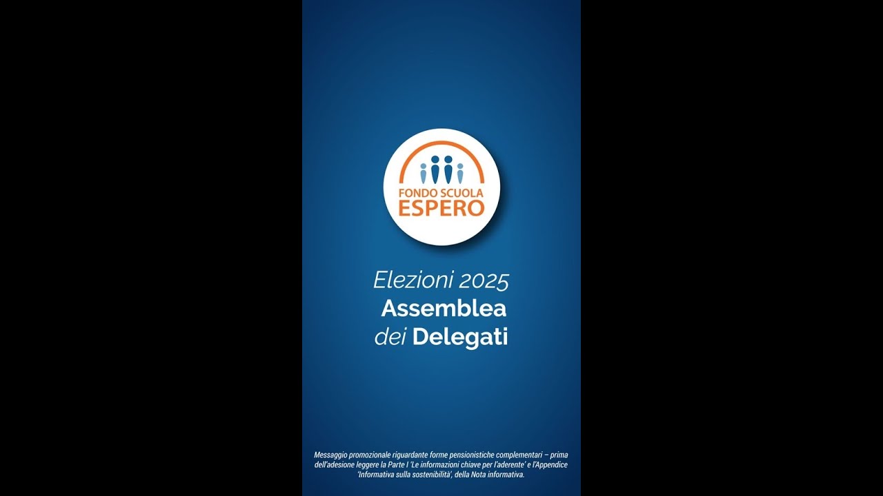 Elezioni Assemblea dei delegati 2025-2027