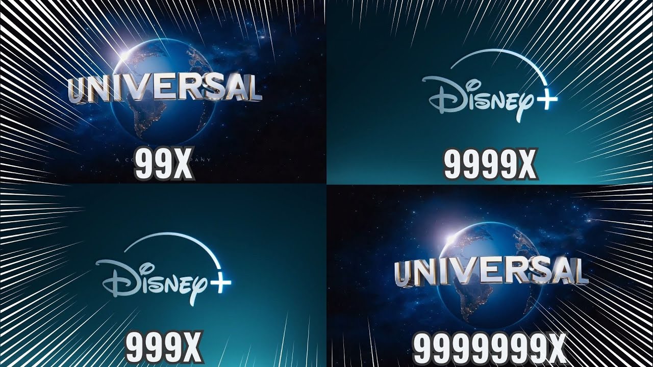 Universal Pictures Logo And Disney Plus Getting 999999X Speed