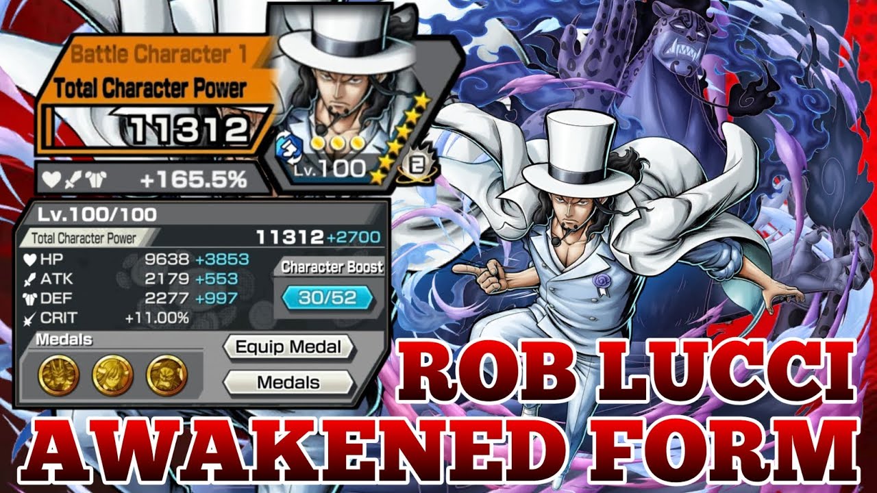 ROB LUCCI  AWAKENED FORM GAMEPLAY | ONE PIECE BOUNTY RUSH | OPBR