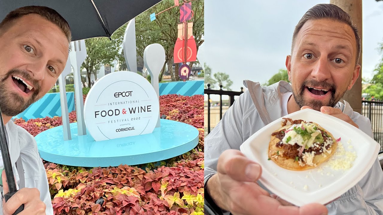 Fun Rainy Disney Day Trying New Foods At EPCOT's Food & Wine Festival 2022! | Food, Rides & More!