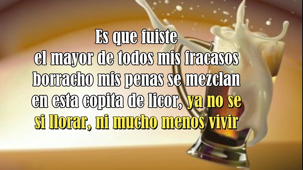 copita de licor alzate-dario gomez letra