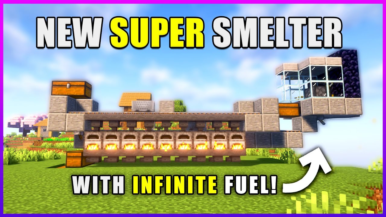 Minecraft 1.21+ EASY & EFFICIENT Super Smelter