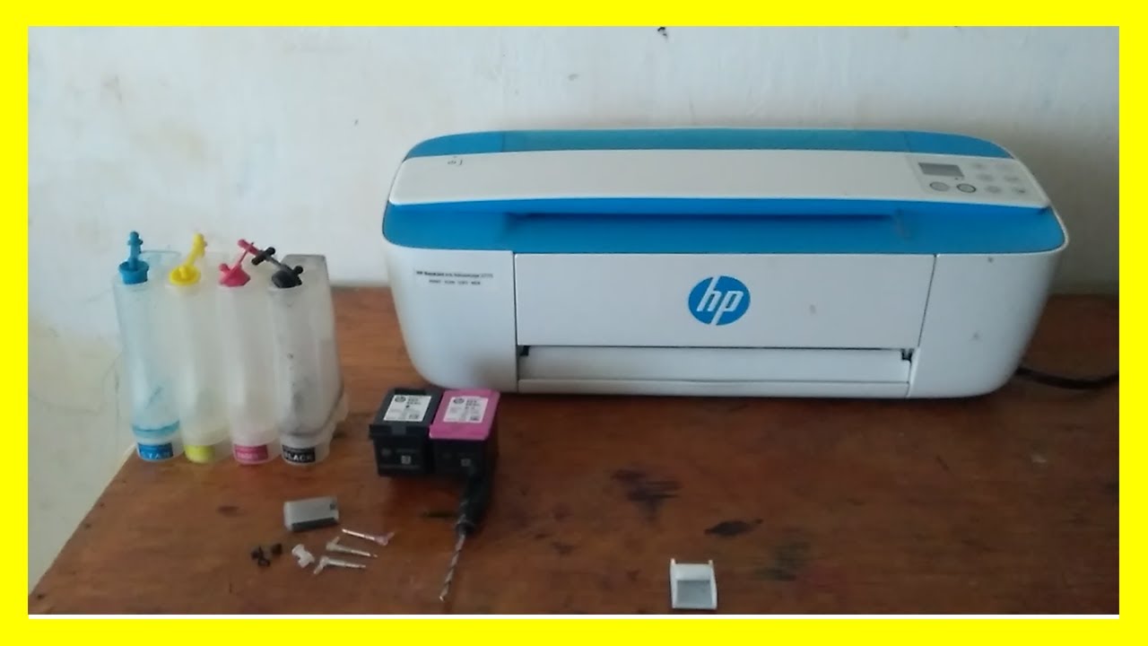 Instalación de tinta continua para impresora hp