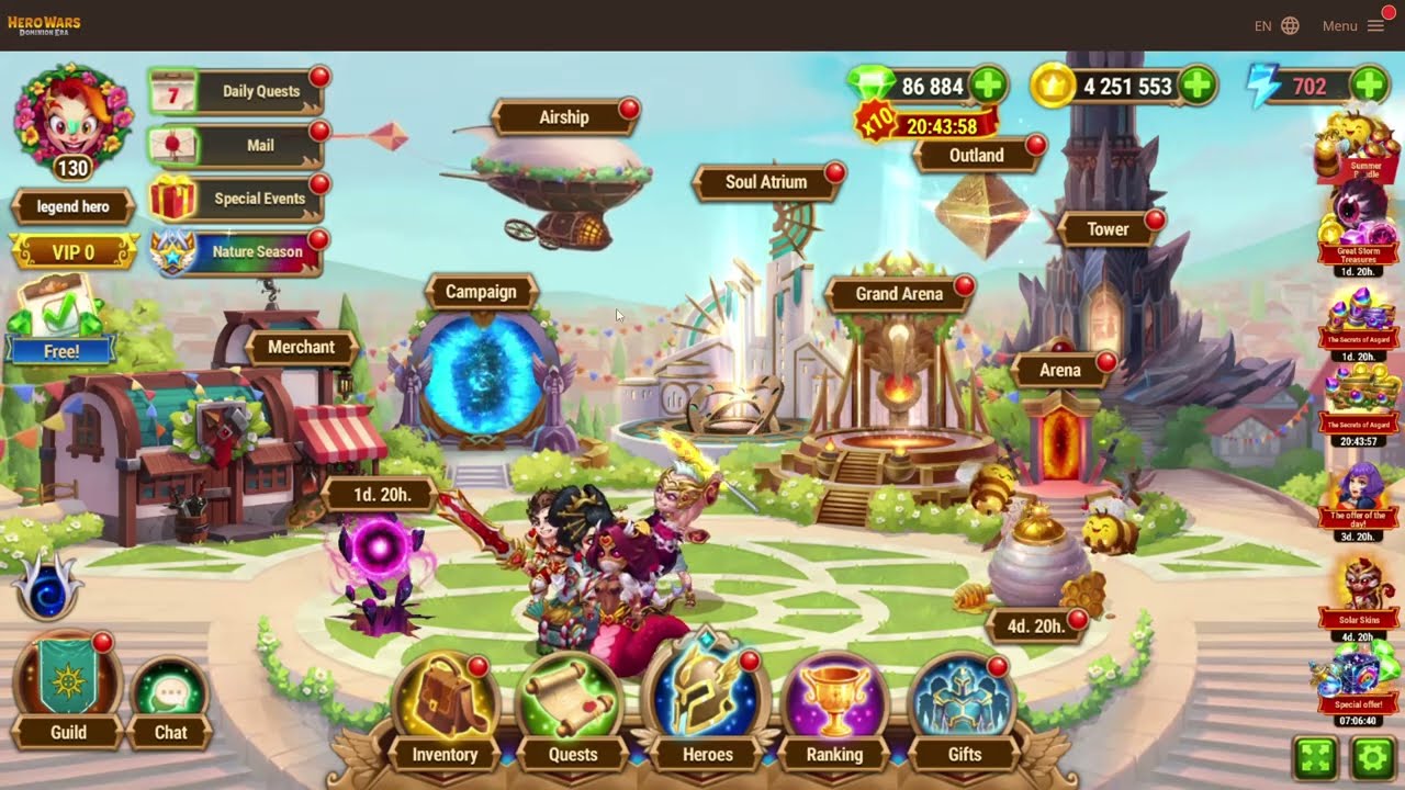 Summer Festival Day 4 Secret Hidden Mini Game |HERO WARS DOMINION ERA