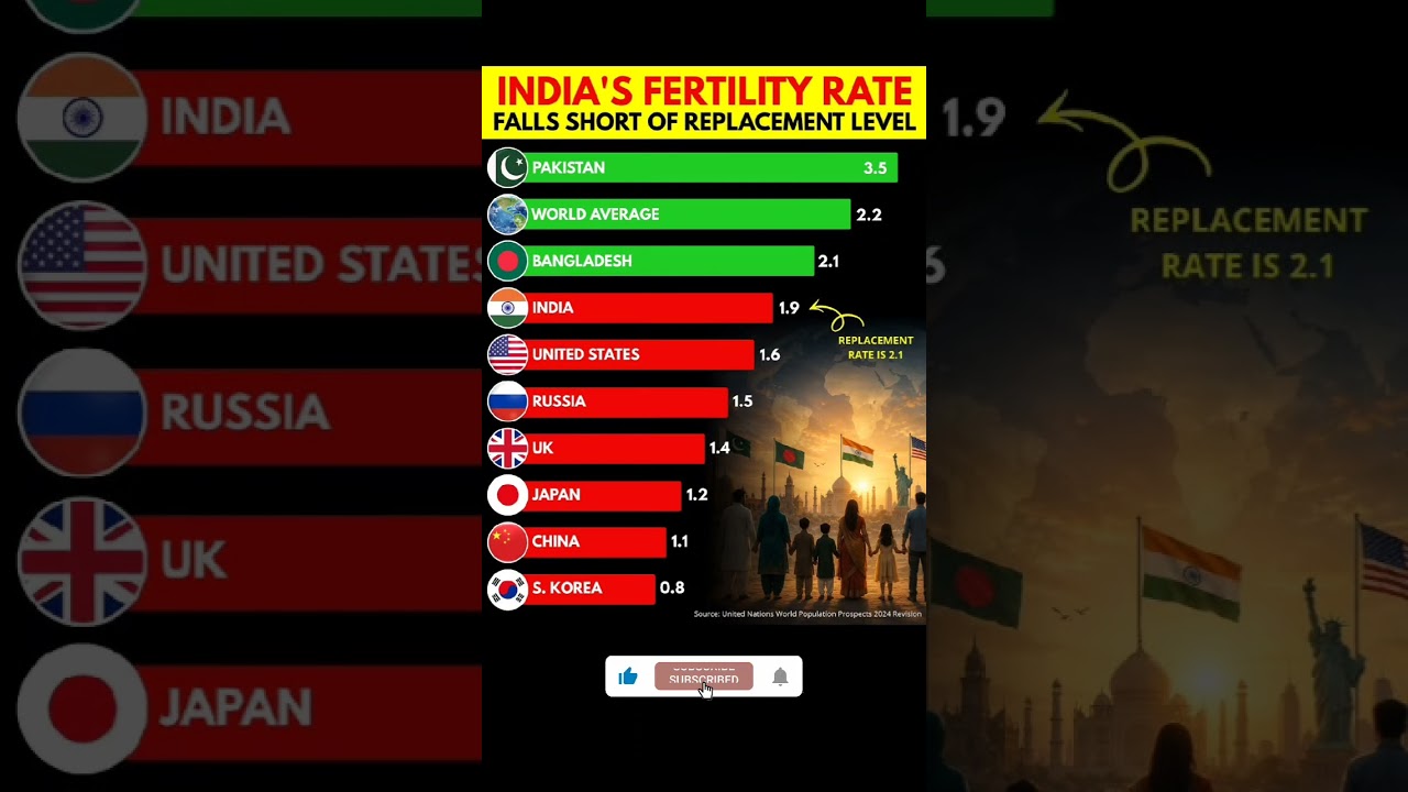 India&rsquo;s Population Crisis? Why The Fertility Rate Is Plummeting 📉