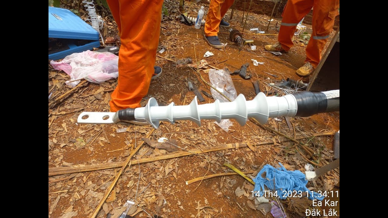 Thi công đầu cáp co nguội 24KV 3M| 24KV Cold Shrink Termination Installation intructions #power