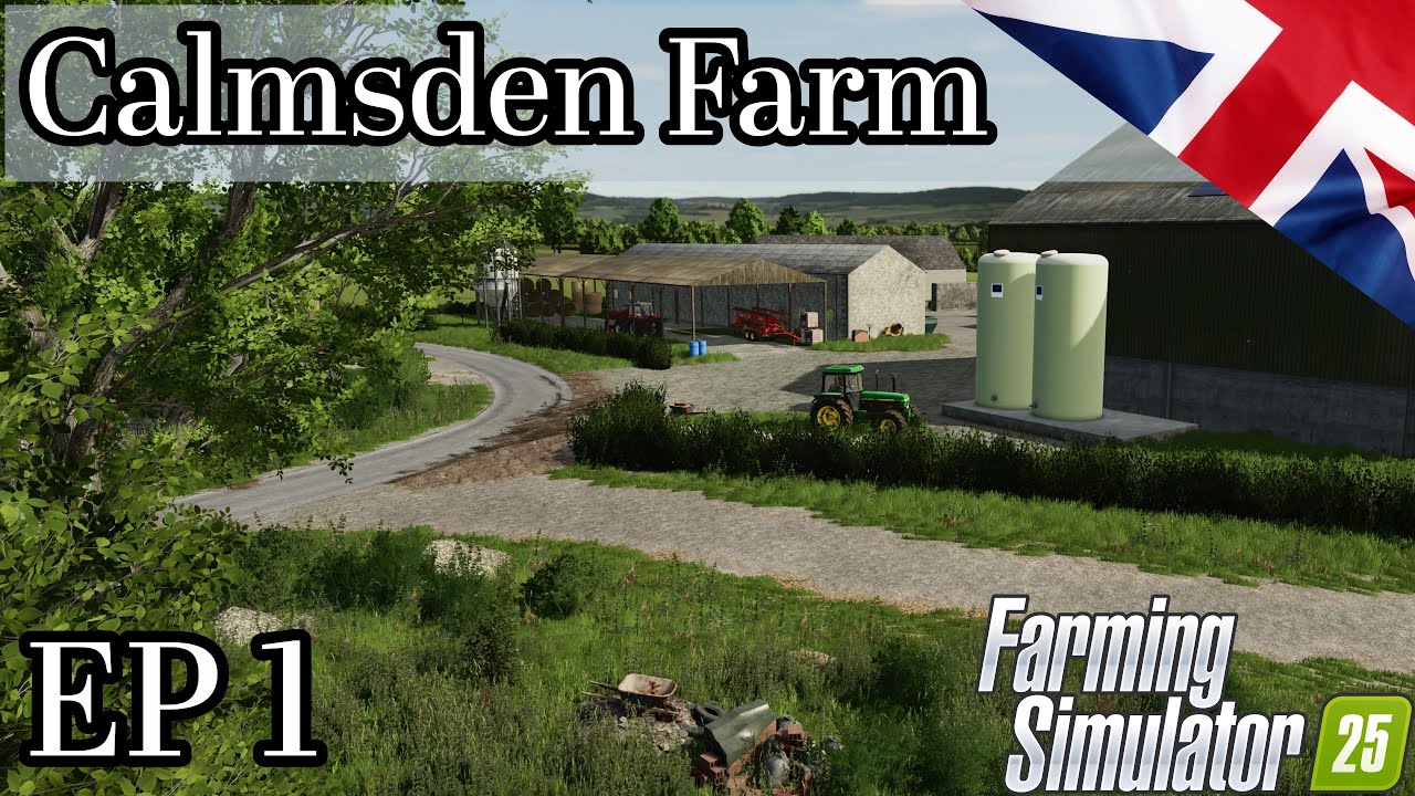 *New Series *Making A Start On A Stunning Map-Episode 1-Calmsden Farm-Farming Simulator 25 PS5