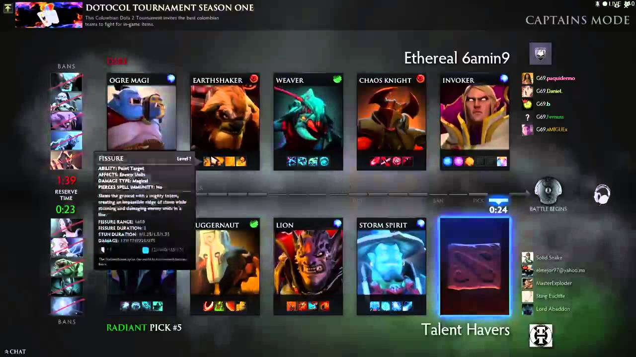 DotoCol - Tournament Season 1 / pablopcb