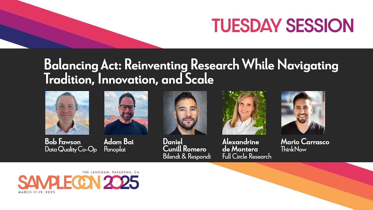 SampleCon 2025 | Balancing Act: Reinventing Research While Navigating Trad., Innovation, and Scale