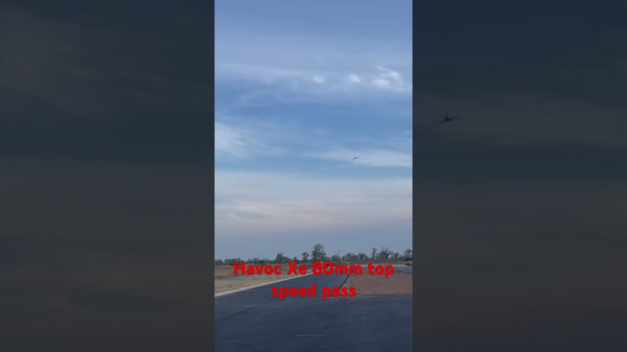 Eflite Havoc Xe 80mm EDF Jet high speed low pass