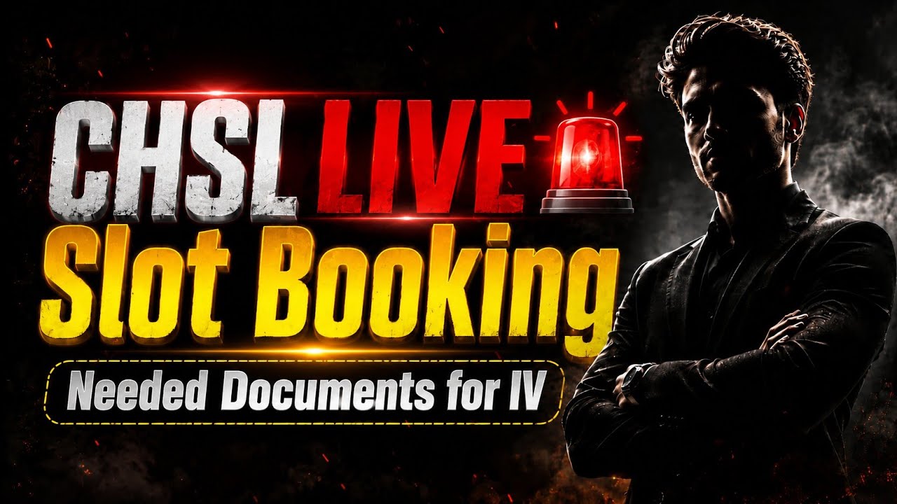🚨 SSC CHSL LIVE &mdash; SLOT BOOKING & IV DOCUMENTS COMPLETE GUIDE! 🚨😍 || SSC CHSL 2025 FRTA RESULT 