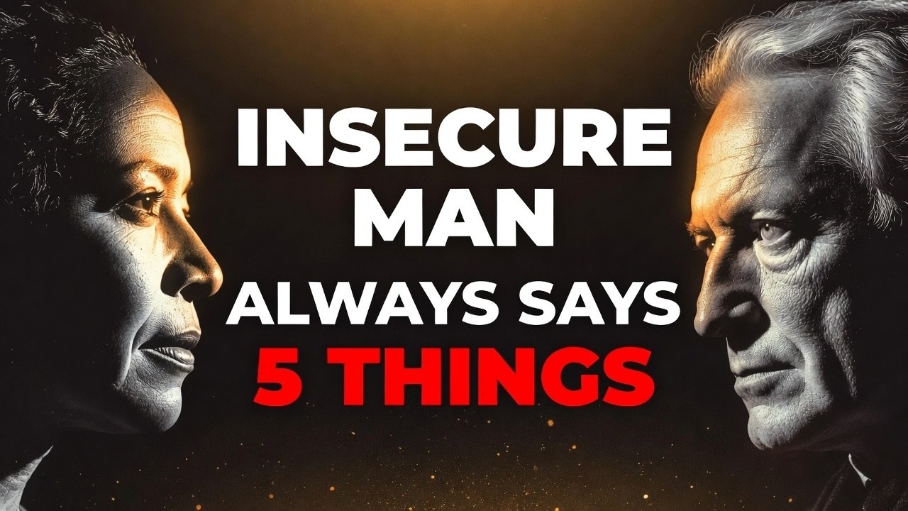 5 Phrases Insecure Men Always Says — STOICISM