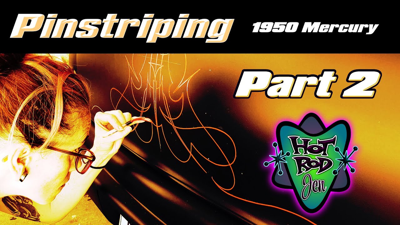 Pinstriping 1950 Mercury Part 2- HotRod Jen