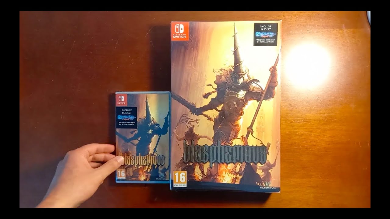 Blasphemous Collectors Edition Unboxing Nintendo Switch
