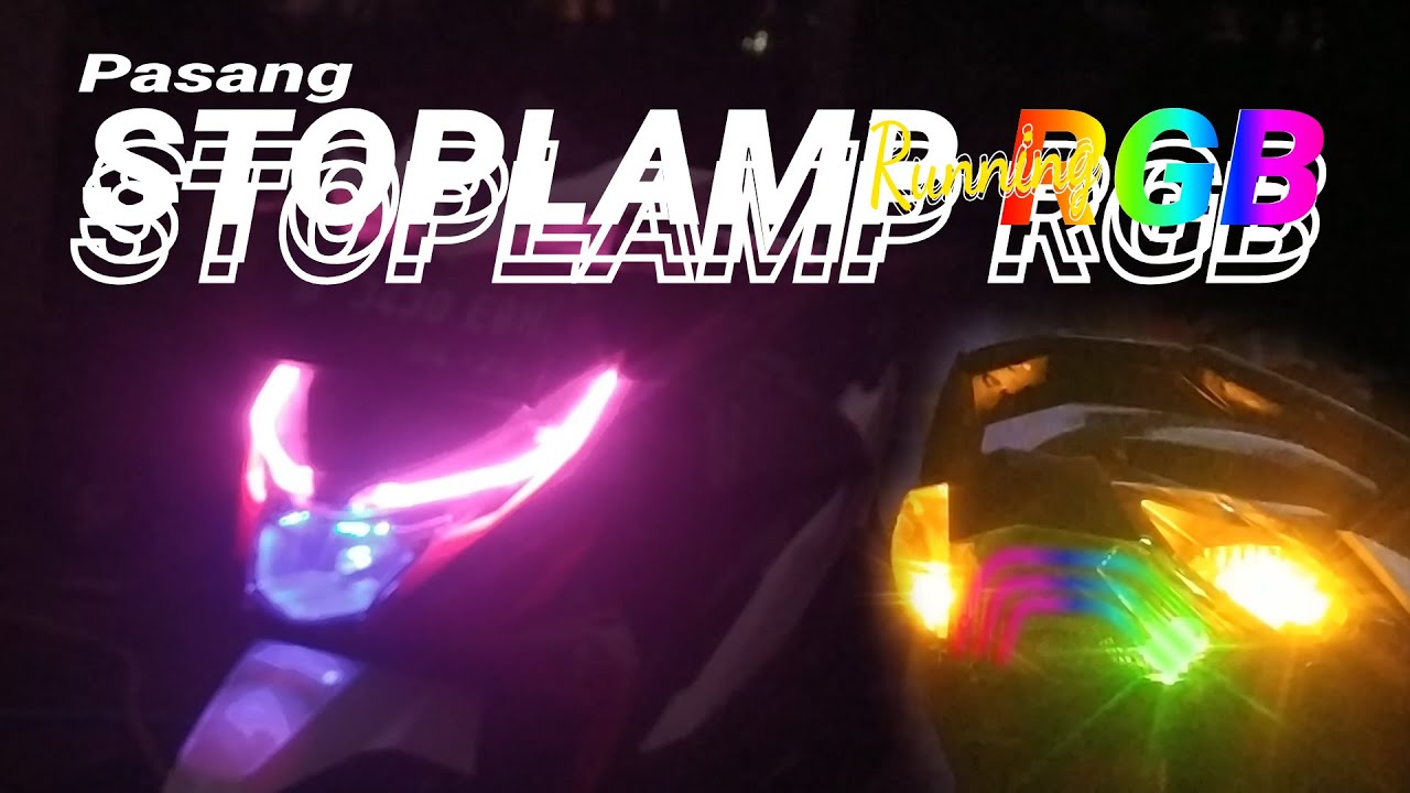 Pasang Stoplamp Running RGB di Honda Beat ESP tahun 2017