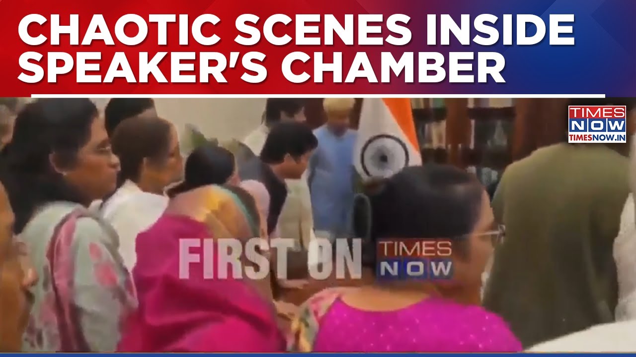 Lok Sabha Adjourned Amid Uproar; Rijiju Shares Video Alleging Ambush Before PM Modi's  Speech