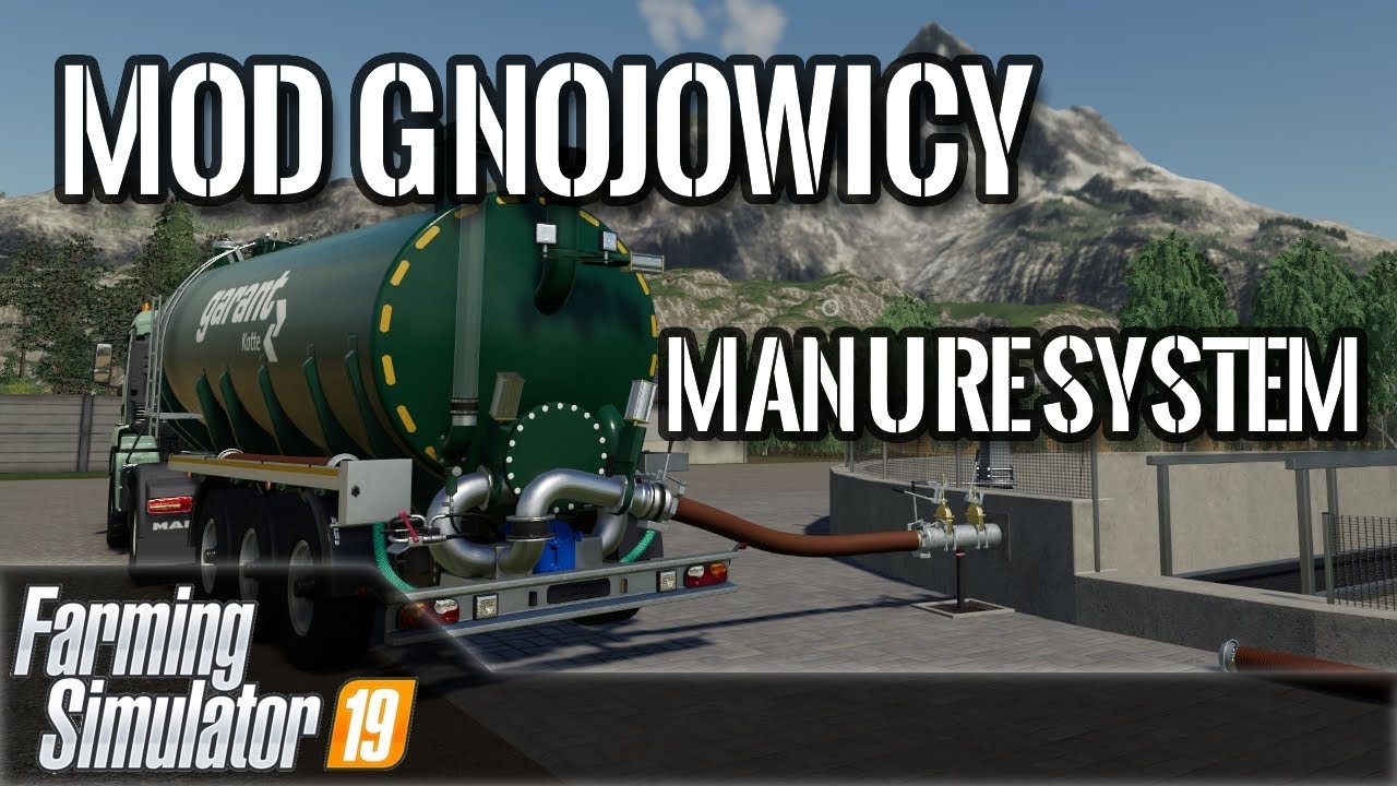 [MOD] Mod gnojowicy - Manure System - Farming Simulator 19