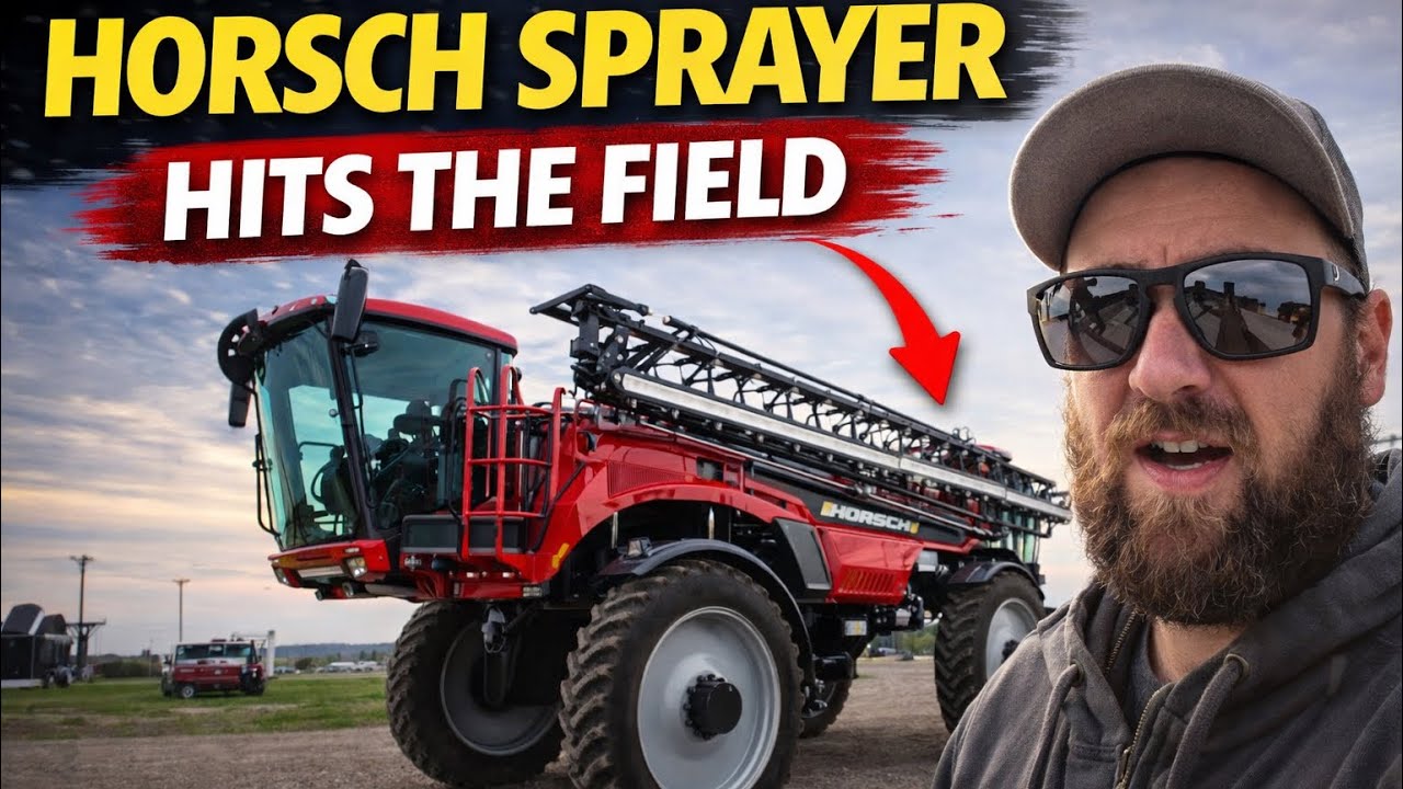 Опрыскиватель Horsch выходит на поле | Новичок в использовании опрыскивателя