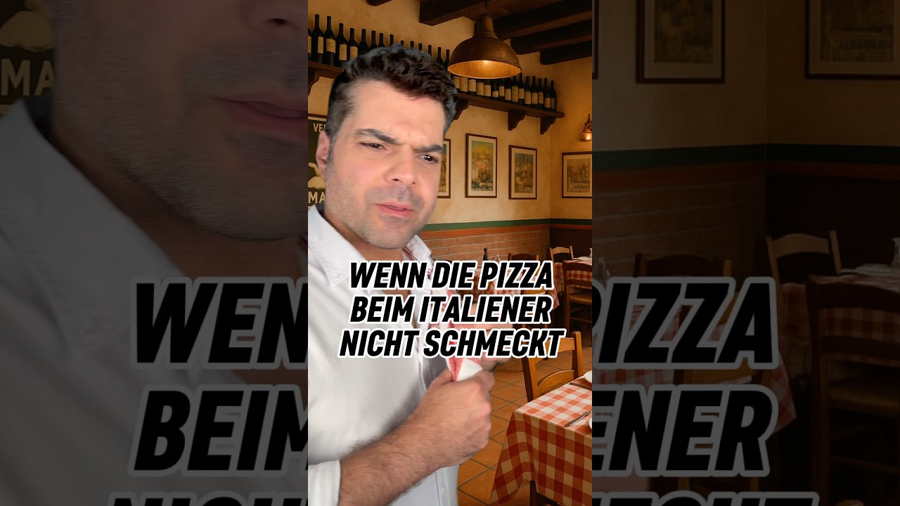 Wenn die Pizza nicht schmeckt😝 #italienisch #italienischek&uuml;che #comedy #humor #lustig #italien