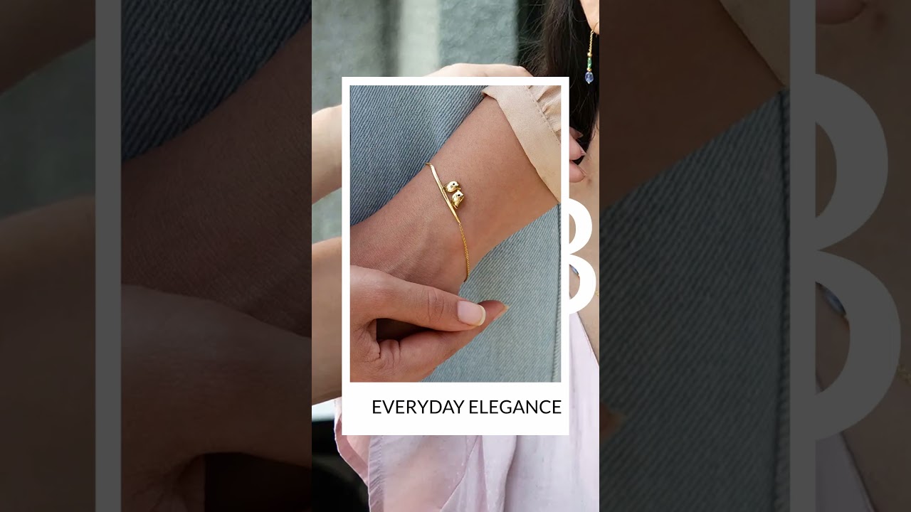 Trendy 18K Gold Bracelets with Natural Gemstones #gehna #jewellery #bracelet #styling #goldbracelet