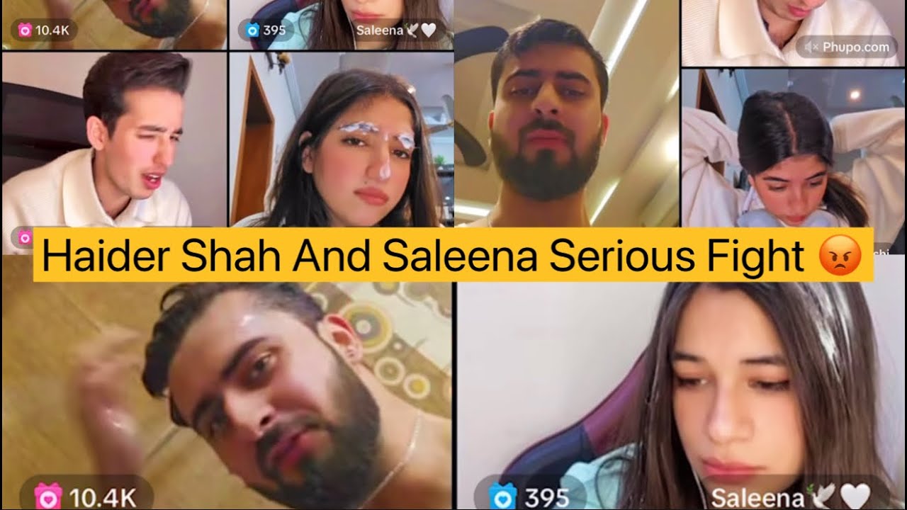 Haider Shah and Saleena Serious Fight on TikTok Live 😡 saleena left TikTok live 😨 - Alishba tease