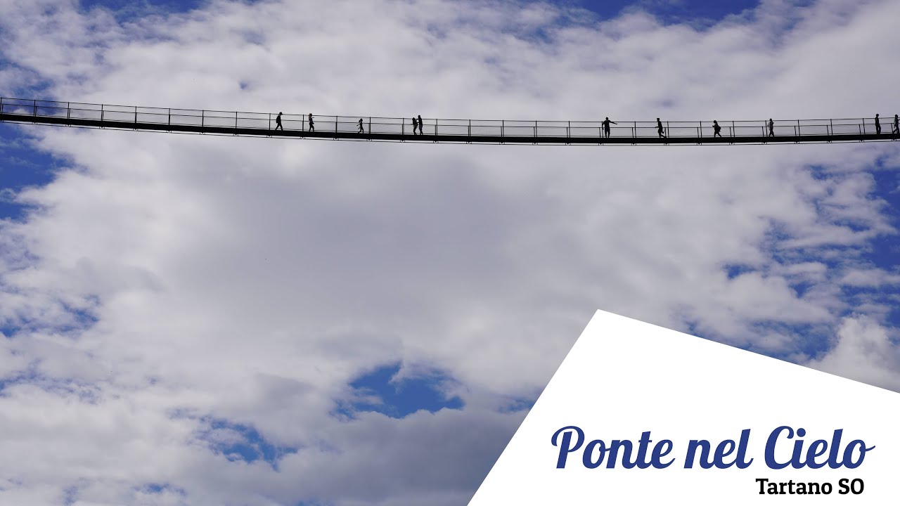 PONTE NEL CIELO - Ponte sospeso più alto d'Europa - Ponte Tibetano Tartano (SO) - IN CAMPER 🚐