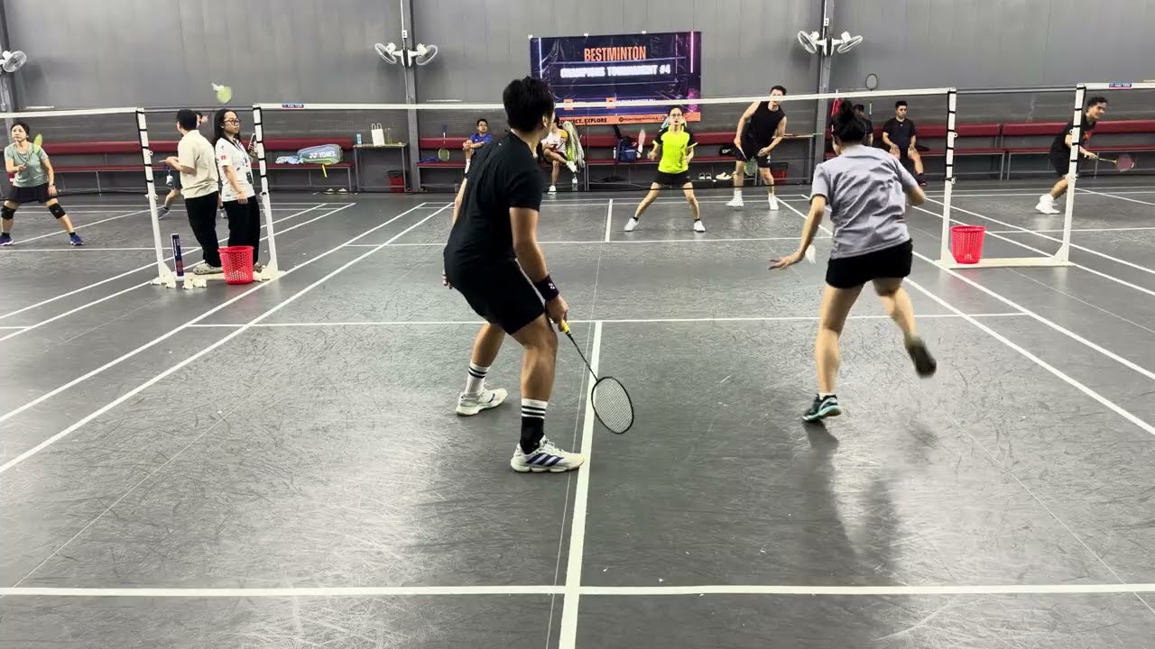Bestminton Champions #4 Tournament - Group stage - Wang & Bún bò vs Thomas & Hiền