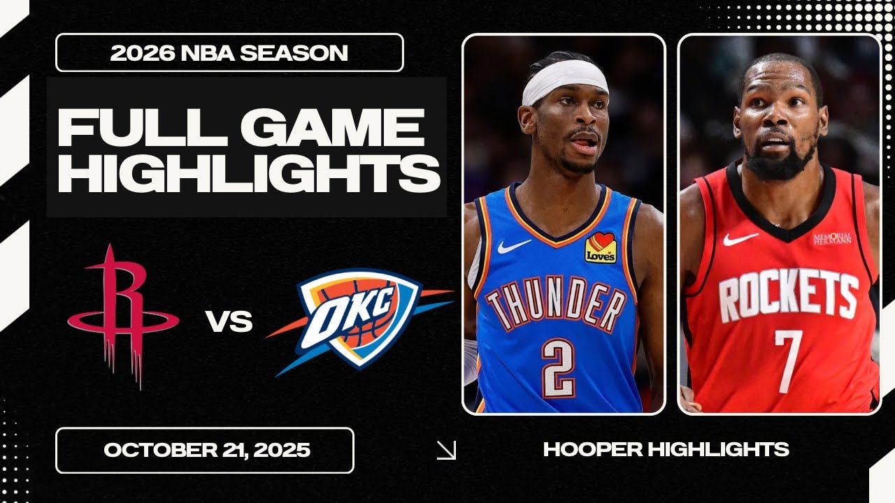 Houston Rockets vs Oklahoma City Thunder Full Game Highlights | Oct 21 | 2026 NBA Season